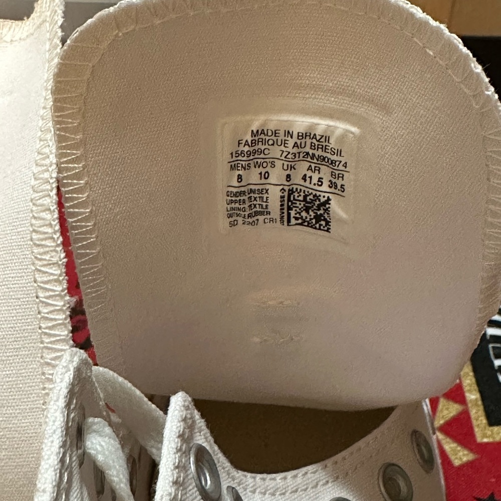 Converse White Canvas High-Tops - Picture 9 of 16
